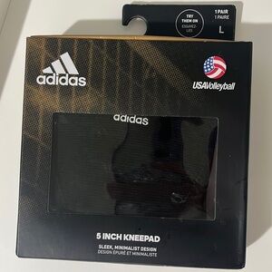 Adidas USA Volleyball 5 Inch Kneepads Unisex Size L Black/White Brand New